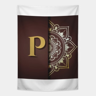 P – Mandala Monogram Tapestry