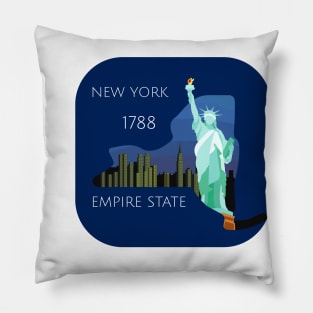 New York 1788 -Empire State Pillow