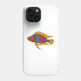 calvus cichlid fish colorful Phone Case