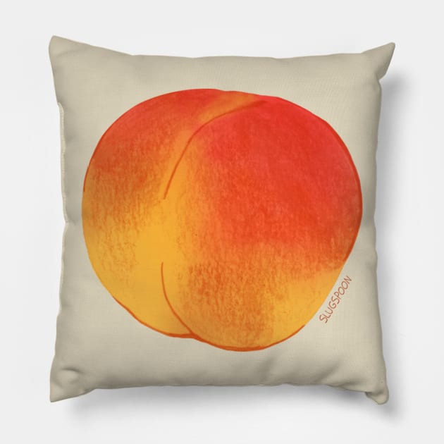 Peaches Pillow by slugspoon