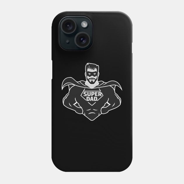 Fathers Day Worlds Best Dad Father Birthday Gift For Daddy New Dad Super Dad To Be Funny Present Superman Super Hero Phone Case by DeanWardDesigns