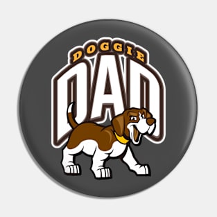 Doggie Dad Fathers Day T-Shirt Pin