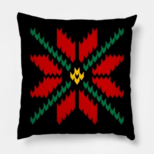 Pixel Poinsetta Holidays Pillow