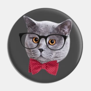 Hipster Cat Pin