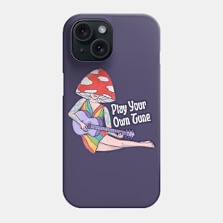 Play Your Own Tune | Mushroom Person Playing Guitar Phone Case