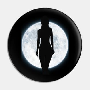 Moon Woman Pin