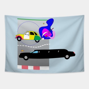 two cars Tapestry