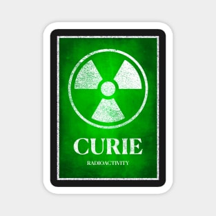 Marie Curie Radioactive Women in Science Poster Magnet