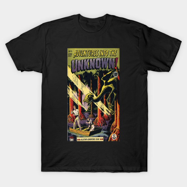 Discover Adventures Into The Unknown - Comic Book Cover - T-Shirt