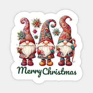 Gnome Christmas Magnet