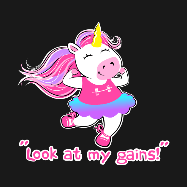 Unicorn fitness by TimAddisonArt