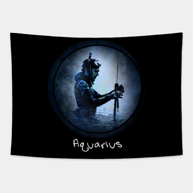 Best women are born as Aquarius - Zodiac Sign Tapestry by Pannolinno