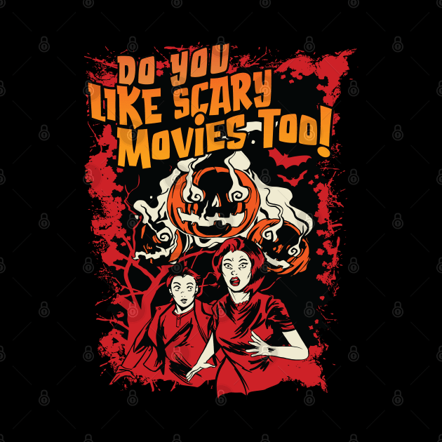 Do you like Scary Movies too! Vintage Graphic by Graphic Duster