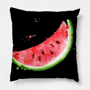 Image: Watercolor, Watermelon Pillow