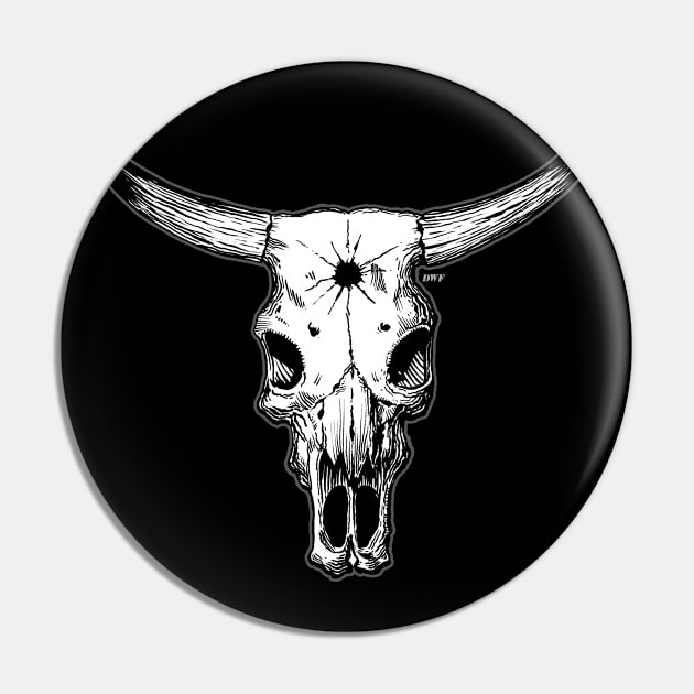 Cow Skull Pin by D.W. Frydendall