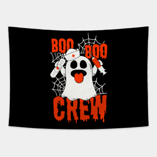 Boo Boo Crew Nurse Ghost Funny Halloween Tapestry