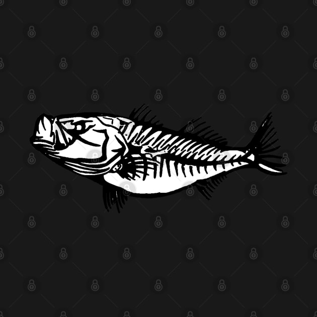 Bone Striped Bass by  The best hard hat stickers 