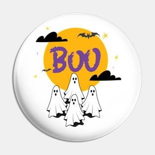 Halloween  Spooky Ghosts Trick or Treat Pin