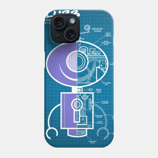 BLURB Technical Blueprint Phone Case by StudioSiskart 