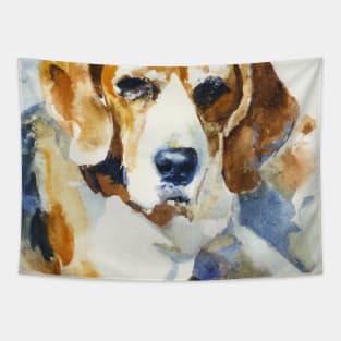 Beagle WBeagle Watercolor - Gift For Dog Lovers. Cool dog design for Beagle owners. Features watercolor dog. Great dog artwork for Beagle lovers.atercolor - Gift For Dog Lovers Tapestry