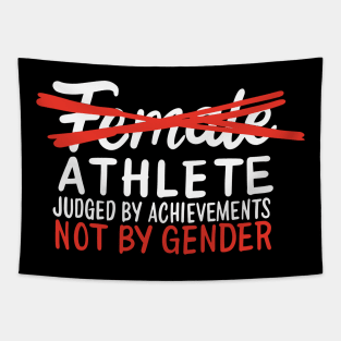 Female Athlete Sportswoman Empowerment Tapestry