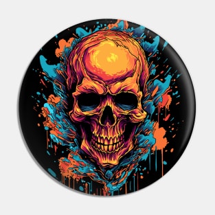 Far Out Skull Pin