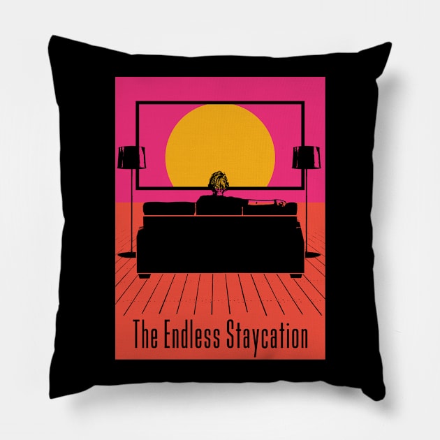 The Endless Staycation Pillow by bryankremkau