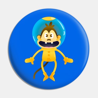 Astronaut Monkey Pin