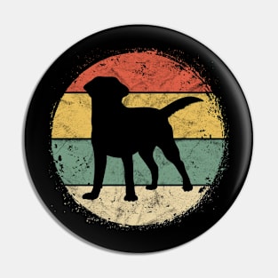 Сircular Retro Labrador Owner Gift Golden Black Lab Dad Mom Pin