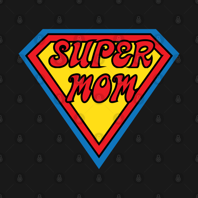 Super mom comic lettering for moms by 4wardlabel