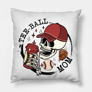 Womens Funny Ball Mom Softball Baseball Gifts For Women Mothers Day Pillow