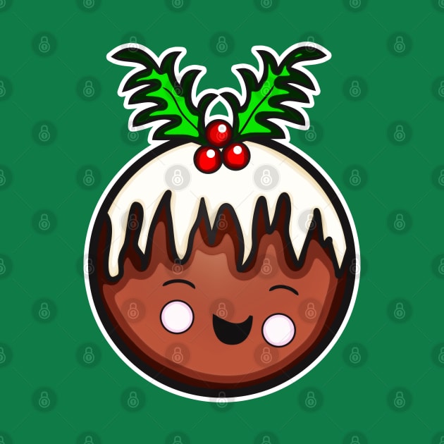 Kawaii Christmas Pudding by JadeGair