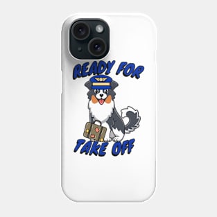 Funny Pilot Collie Dog Phone Case