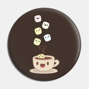 Hot Chocolate and Marshmallows Pin