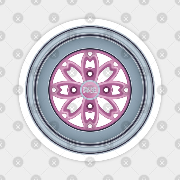 Hayashi Yayoi ( Sakura Cherry Blossom ) | Wheel / Rim | Magnet by TomKayArt