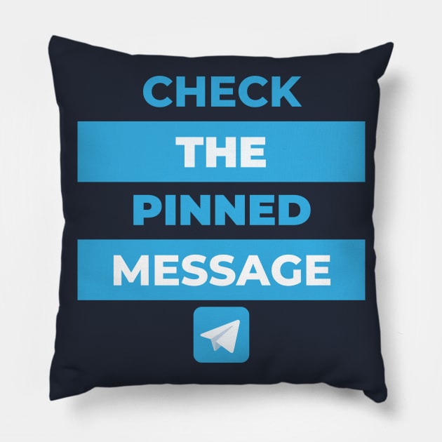 Telegram Commandment Pillow by dGEN Network