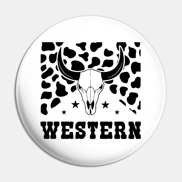 Western Sign, Cow Skin, Bull Skull, Cowboy Pin by styleandlife