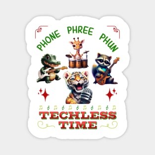 Phone Phree Phun Animal Musical Band Magnet