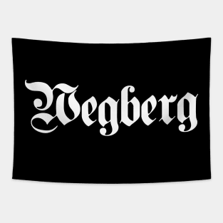 Wegberg written with gothic font Tapestry