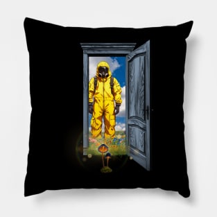 Hazmat Suit Finds Glowing Mushroom Pillow