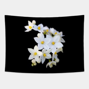 White Floral Tapestry