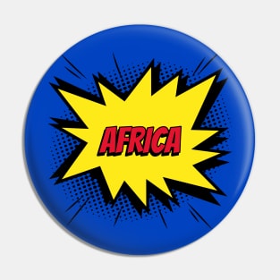 Africa comic kapow style artwork Pin