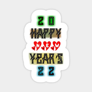 happy new year's 2022 for couple Magnet