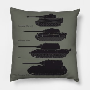 German heavy tanks Pillow