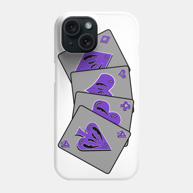 Diamonds, Hearts, and Clubs oh my! Phone Case by traditionation