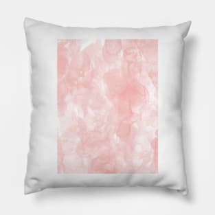 Blush Pink Smoke Abstract Pillow