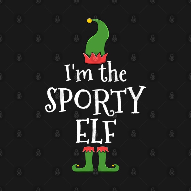 Sporty Elf Costume for Matching Family Christmas Group by jkshirts