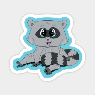 Racky Raccoon Magnet