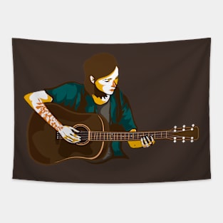 Ellie with a guittar - The Last of Us Tapestry