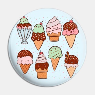 Cute ice cream party Pin